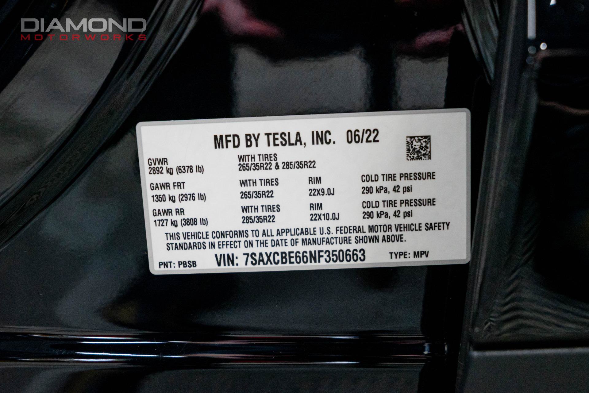 Used 2022 Tesla Model X Plaid AWD/4WD image 82