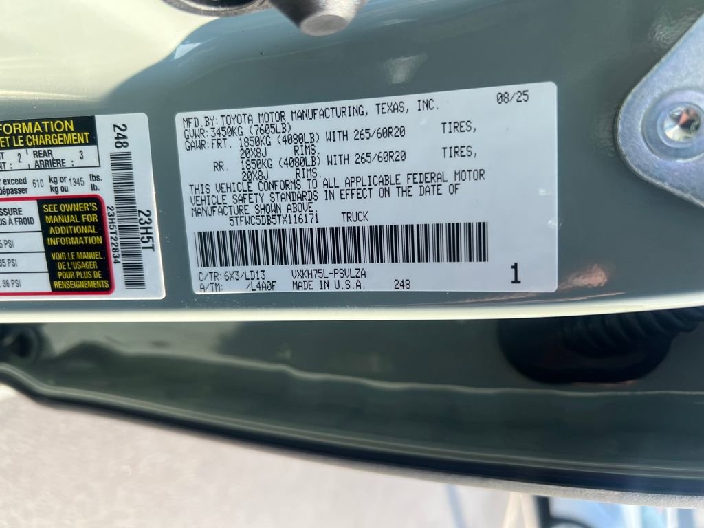New 2026 Toyota Tundra Limited image 21