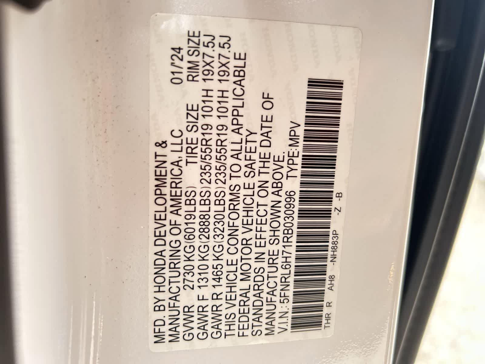 Certified 2024 Honda Odyssey Sport image 2