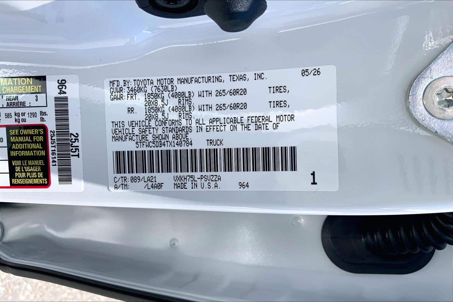 New 2026 Toyota Tundra Platinum AWD/4WD image 17