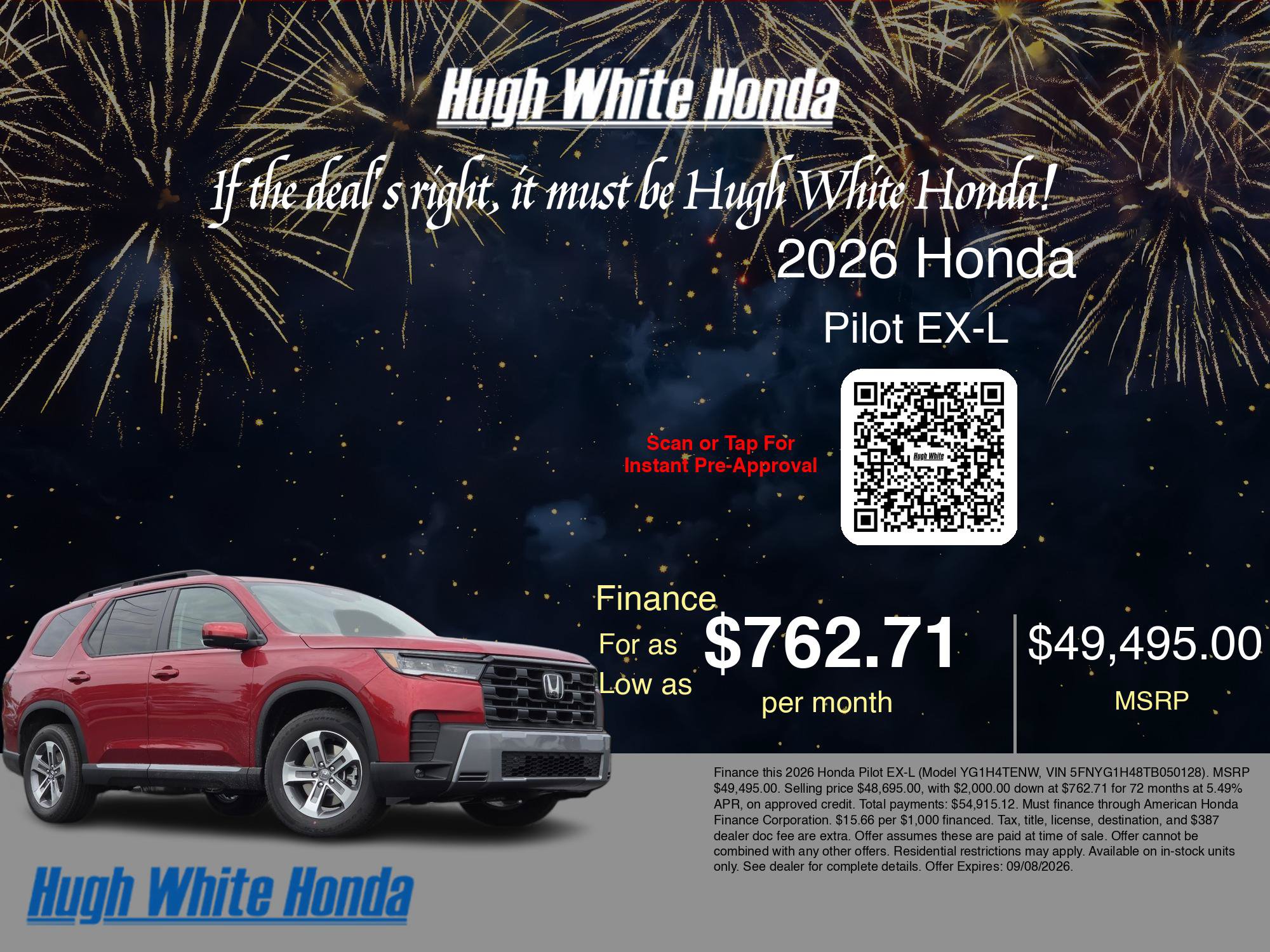 New 2026 Honda Pilot EX-L image 7