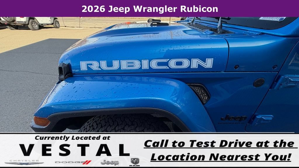 New 2026 Jeep Wrangler Unlimited Rubicon w/ Whitecap Package AWD/4WD image 18