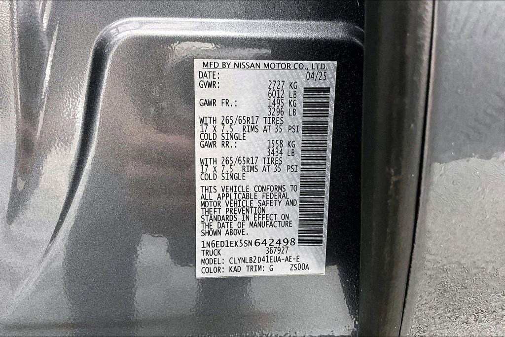 Used 2025 Nissan Frontier SV image 36