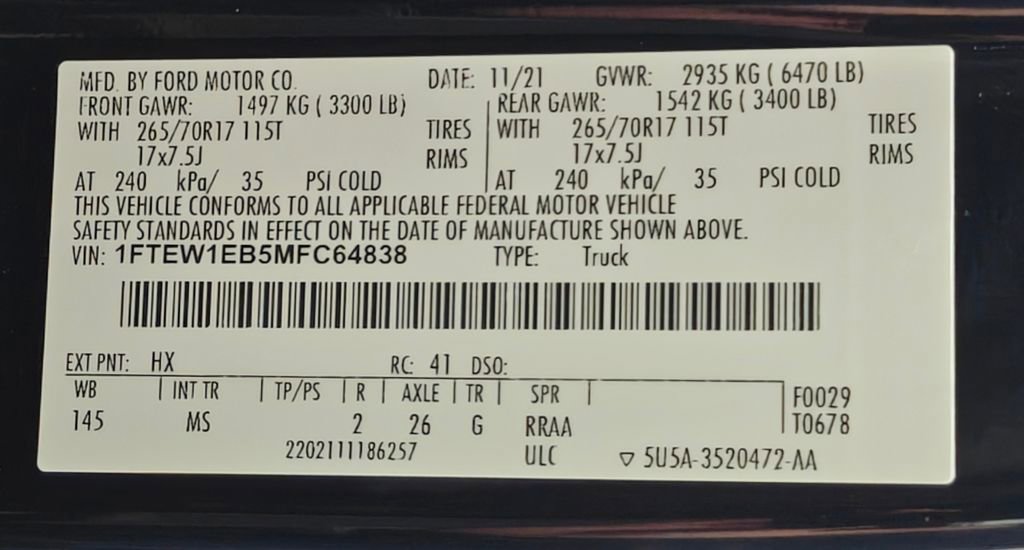 Used 2021 Ford F150 XLT w/ Equipment Group 301A Mid image 55