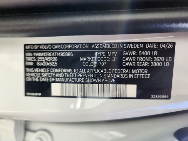 New 2026 Volvo XC60 B5 Plus w/ Protection Package Premier AWD/4WD image 23