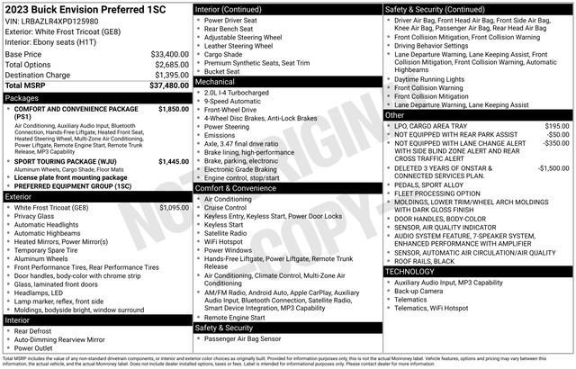 Used 2023 Buick Envision Preferred image 51