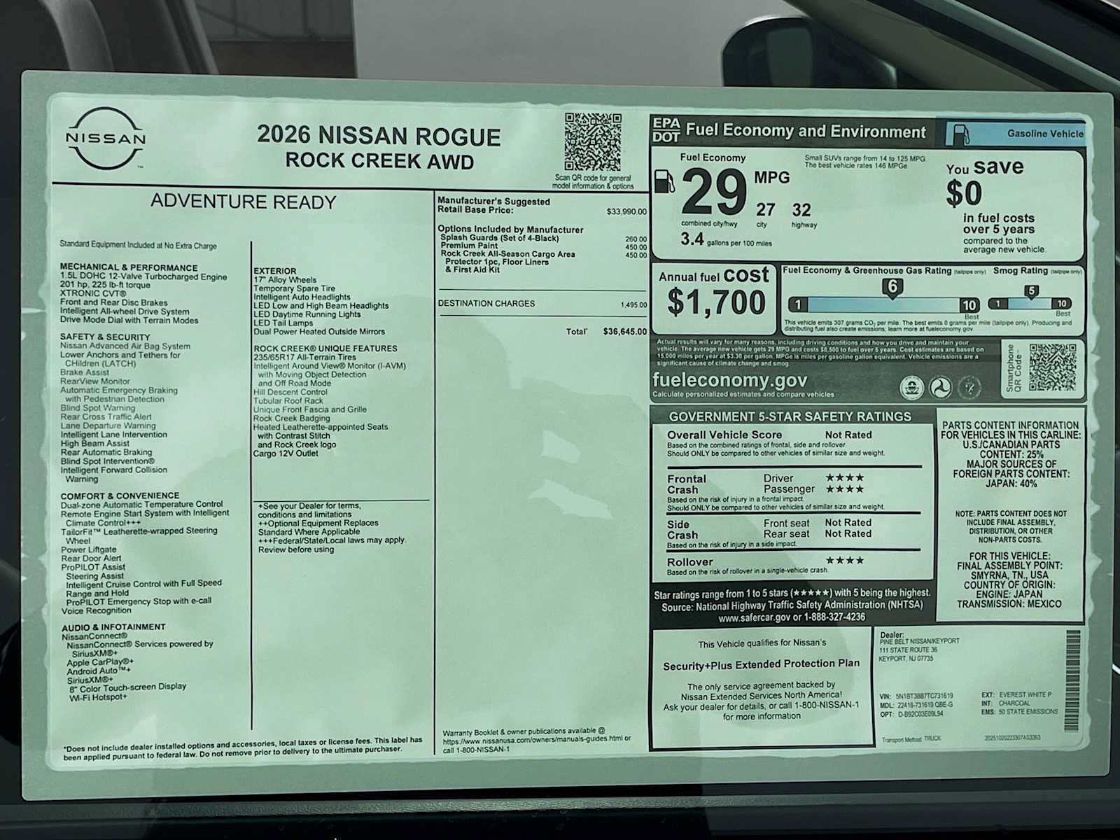 New 2026 Nissan Rogue SV AWD/4WD image 6