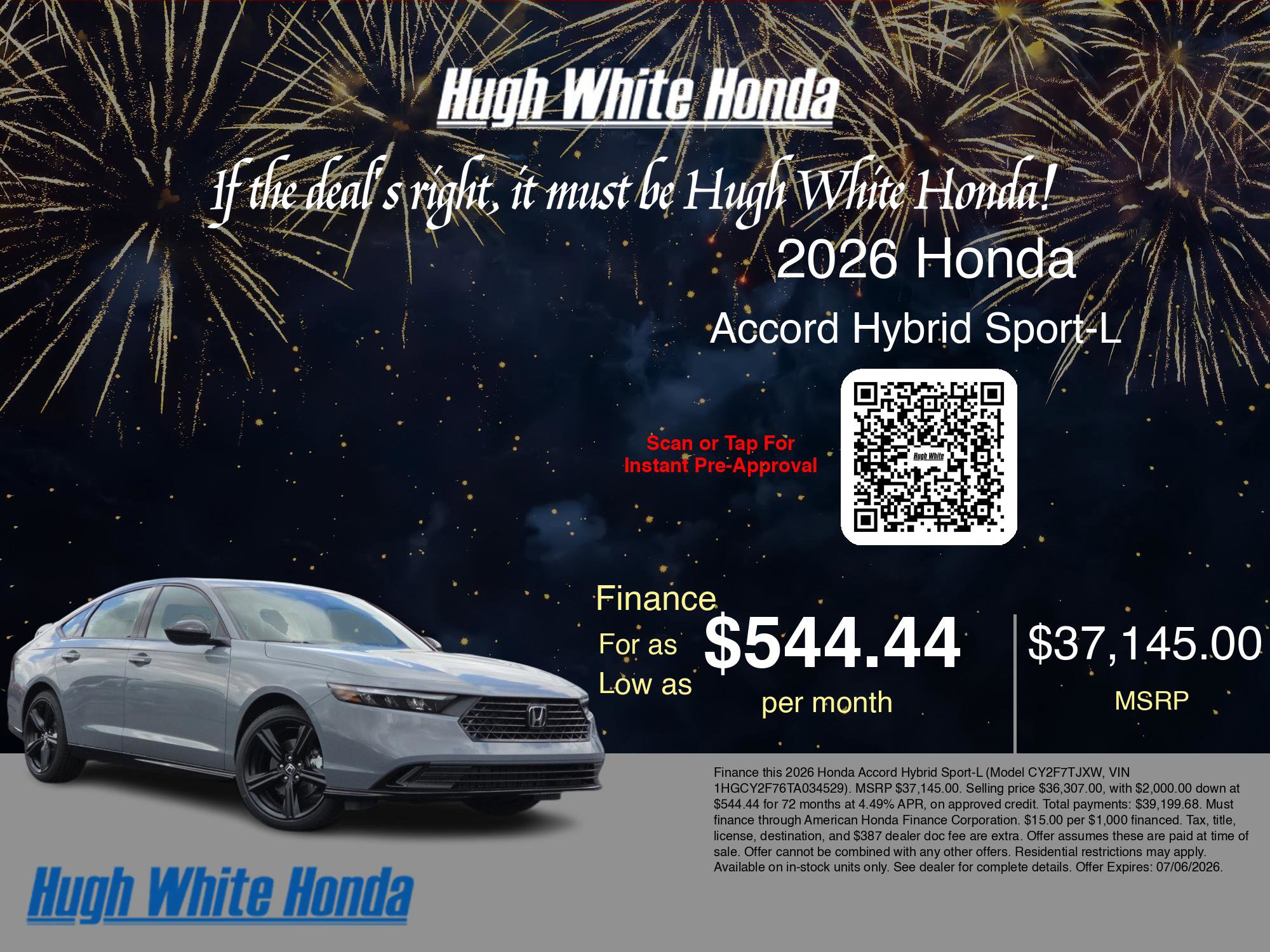 New 2026 Honda Accord Sport image 7