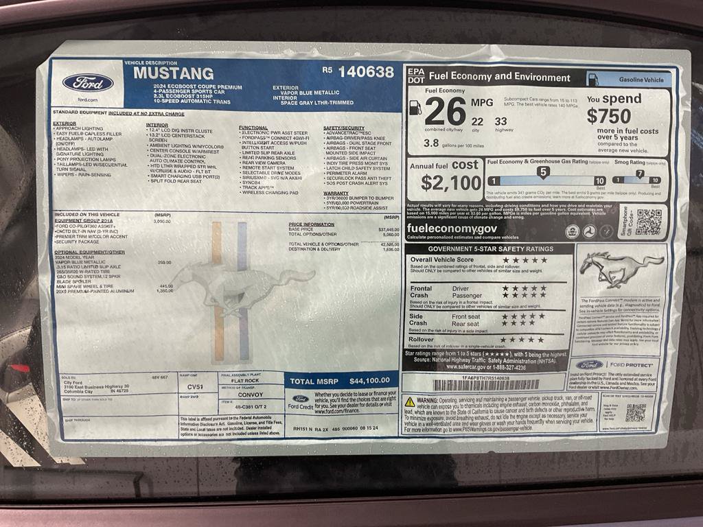 Used 2024 Ford Mustang Premium RWD image 27