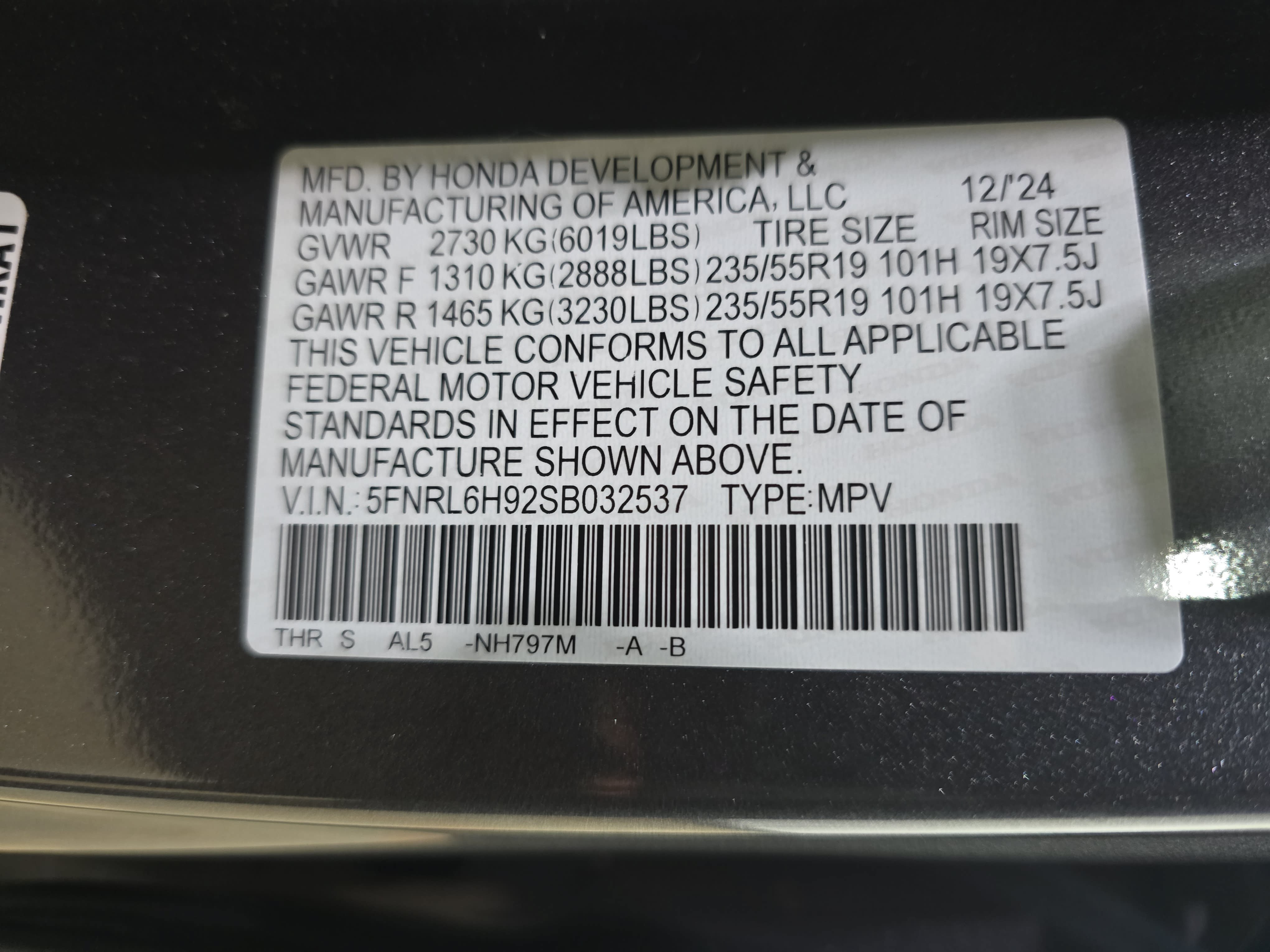 Certified 2025 Honda Odyssey Elite image 33