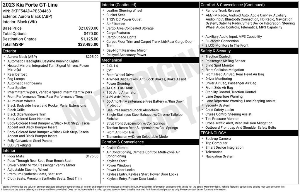 Certified 2023 Kia Forte GT-Line image 4