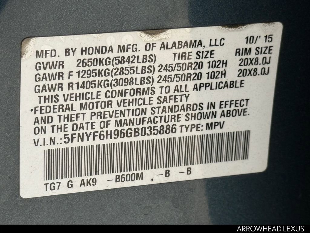 Used 2016 Honda Pilot Touring image 38