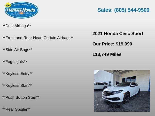Used 2021 Honda Civic Sport image 6