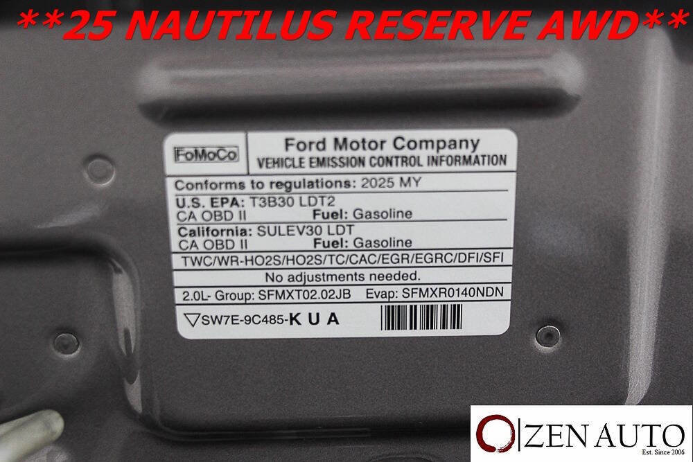 Used 2025 Lincoln Nautilus Reserve image 65