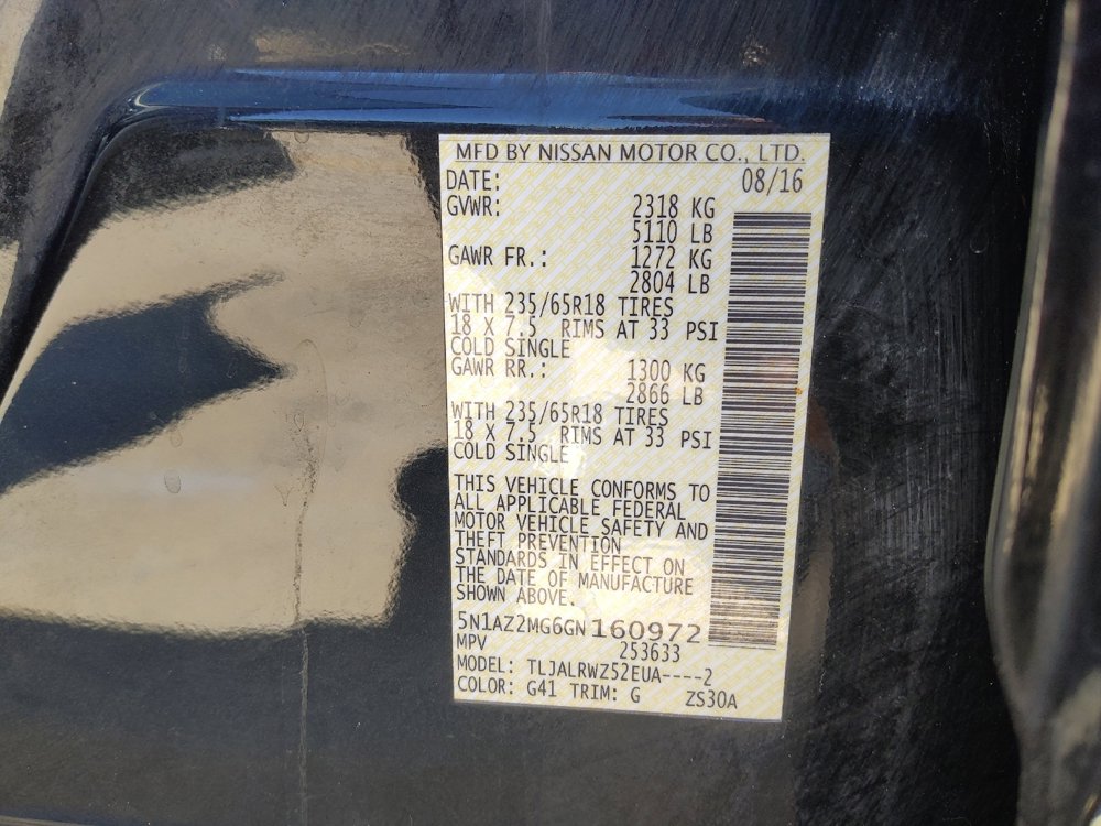 Used 2016 Nissan Murano SL FWD image 33
