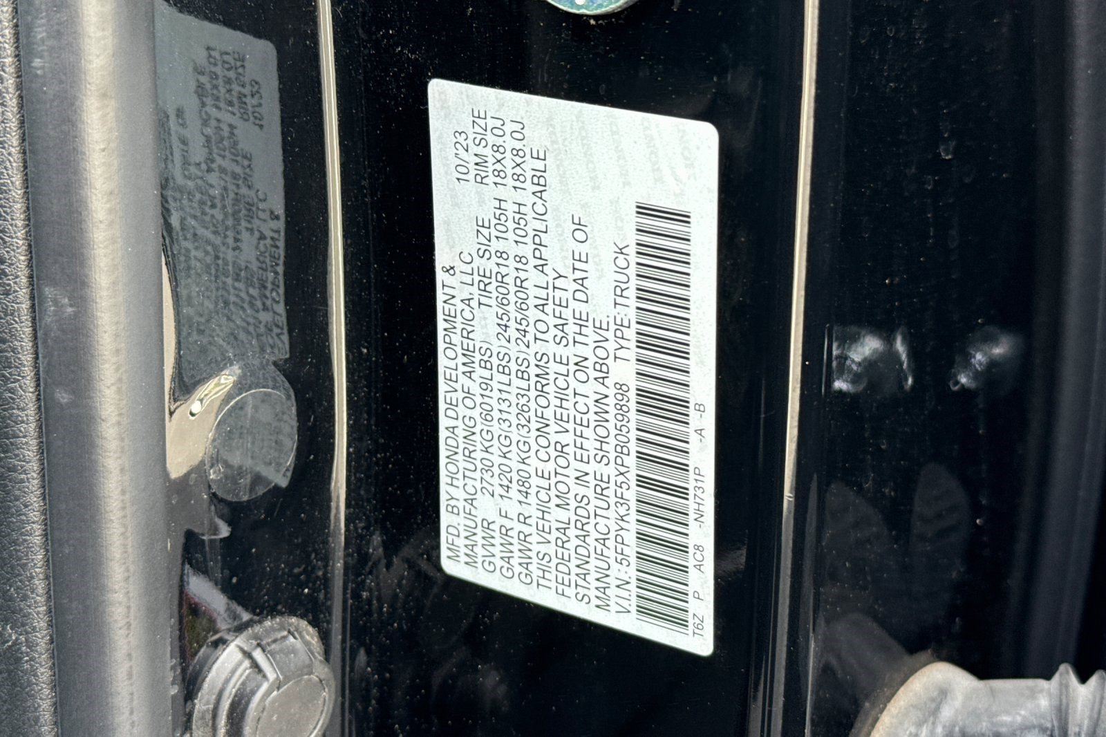 Used 2023 Honda Ridgeline RTL image 22