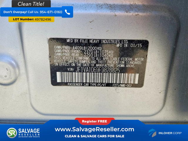 Used 2015 Subaru WRX Premium w/ Popular Package #1 AWD/4WD image 16