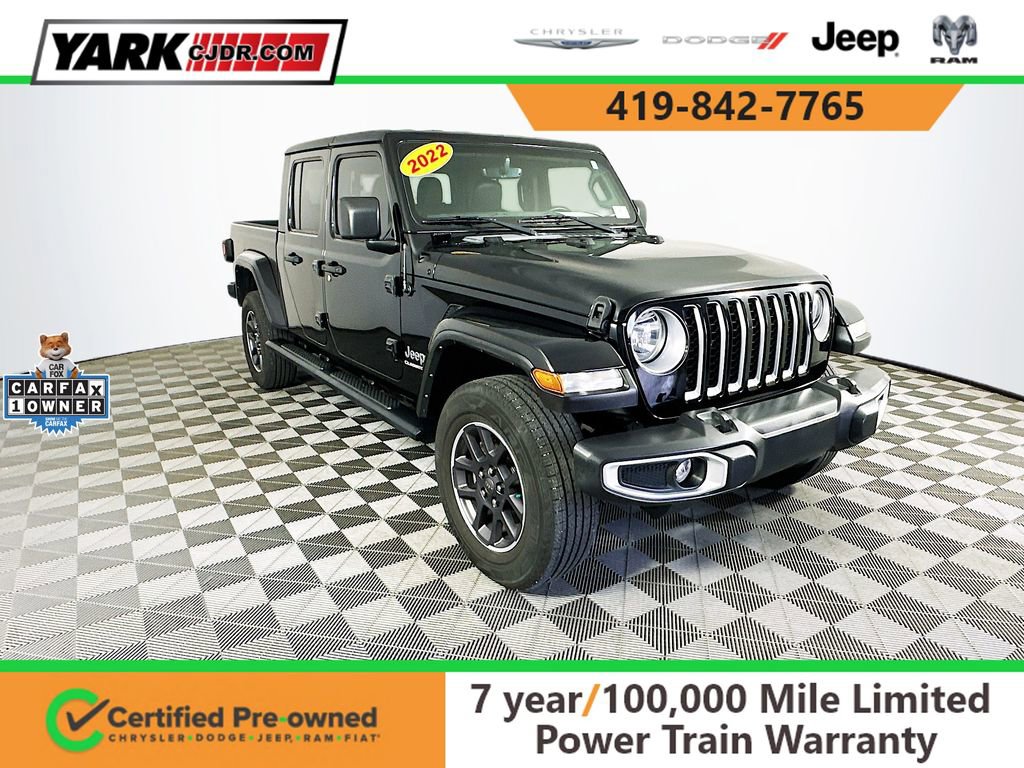 Certified 2022 Jeep Gladiator Overland w/ Popular Equipment Package image 1