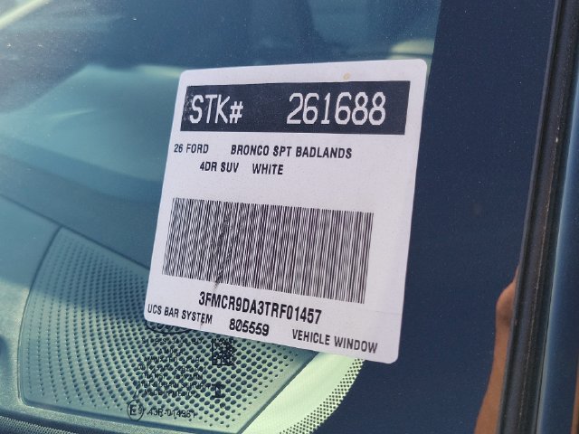 New 2026 Ford Bronco Sport Badlands w/ Sasquatch Badlands Package AWD/4WD image 24