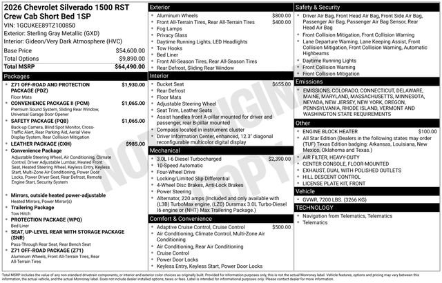 New 2026 Chevrolet Silverado 1500 RST image 28