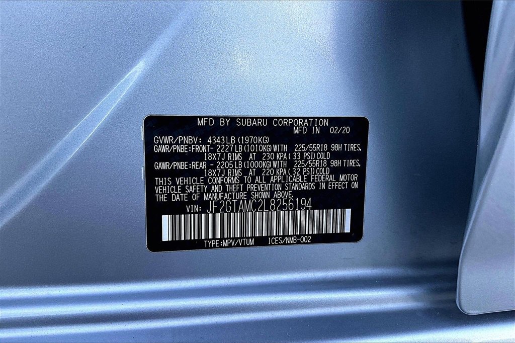 Used 2020 Subaru Crosstrek 2.0i Limited w/ Moonroof Package image 19