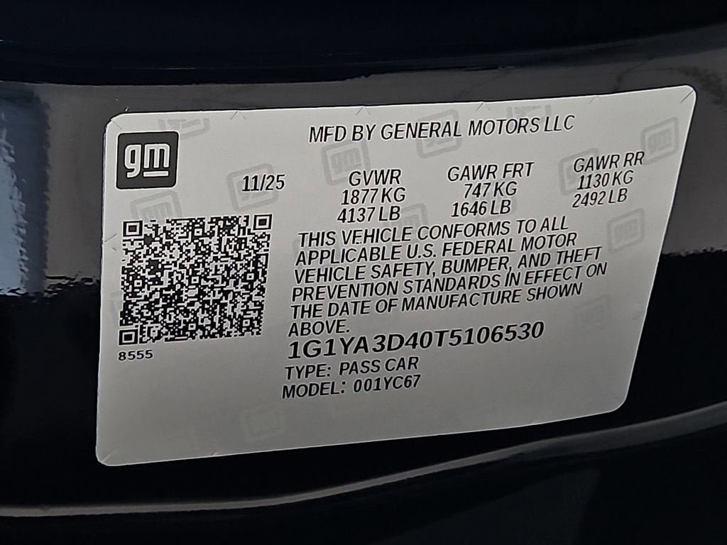 New 2026 Chevrolet Corvette Stingray Convertible w/ Z51 Performance Package RWD image 15