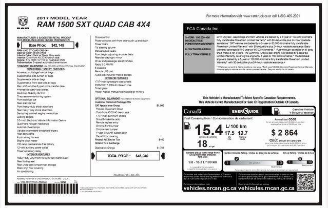 Used 2017 RAM 1500 ST w/ SXT Appearance Group image 19