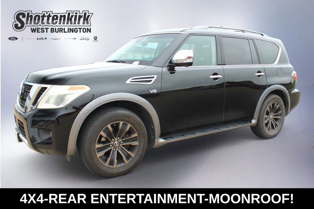 Used 2017 Nissan Armada Platinum w/ Captain Seat Package AWD/4WD video 1