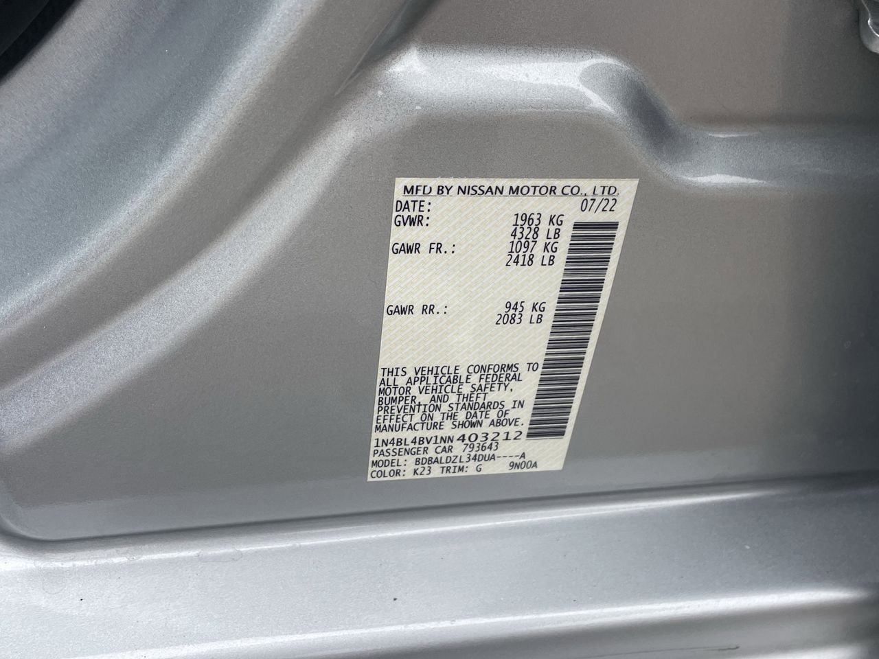 Used 2022 Nissan Altima 2.5 S FWD image 32