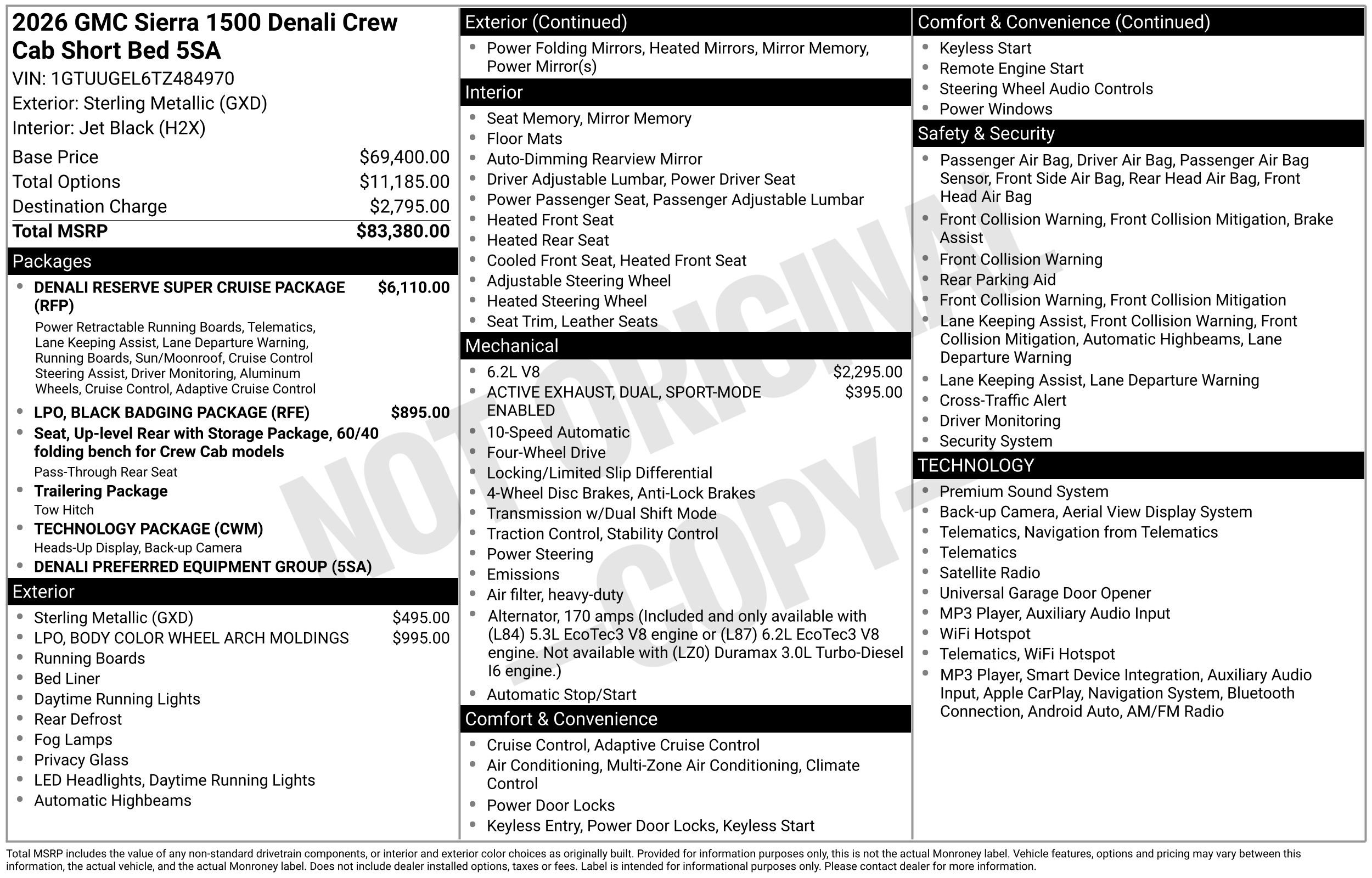 New 2026 GMC Sierra 1500 Denali AWD/4WD image 47