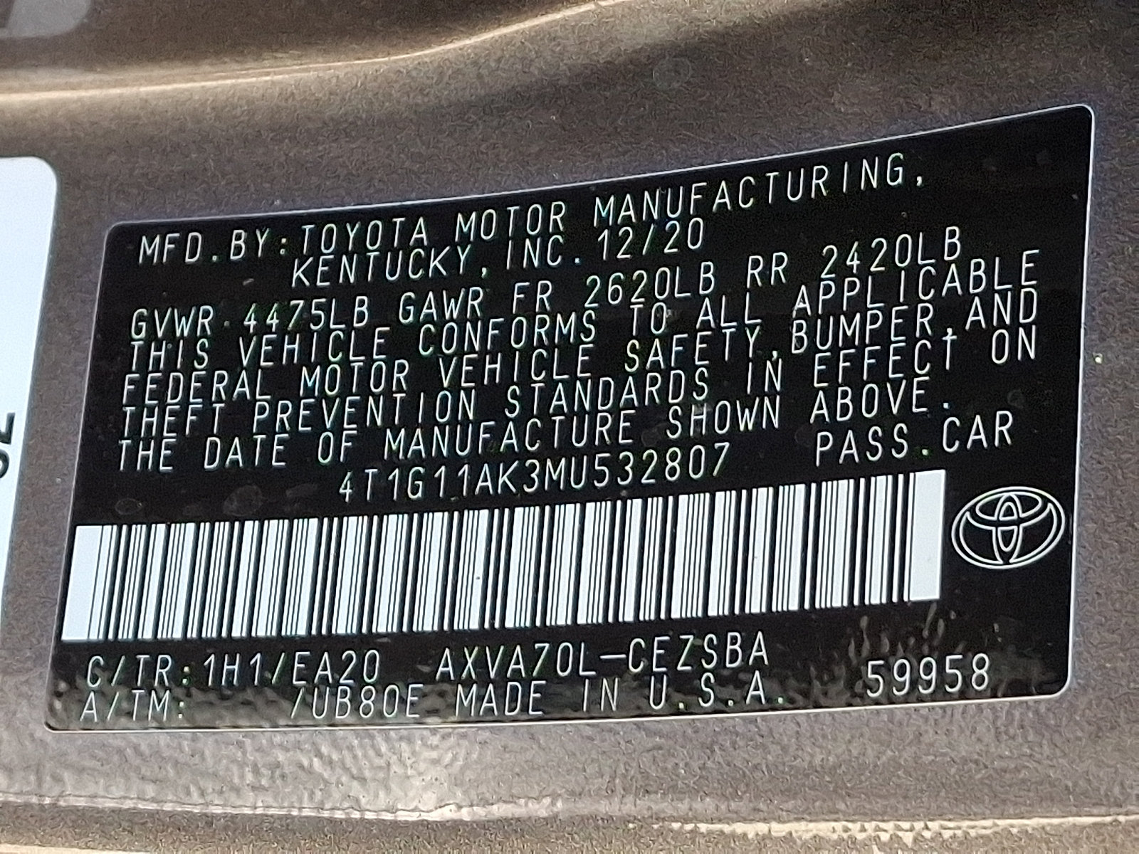 Used 2021 Toyota Camry SE FWD image 25