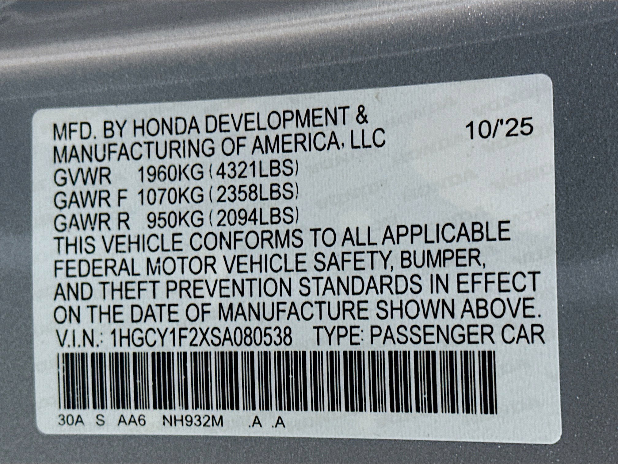 Used 2025 Honda Accord LX image 12
