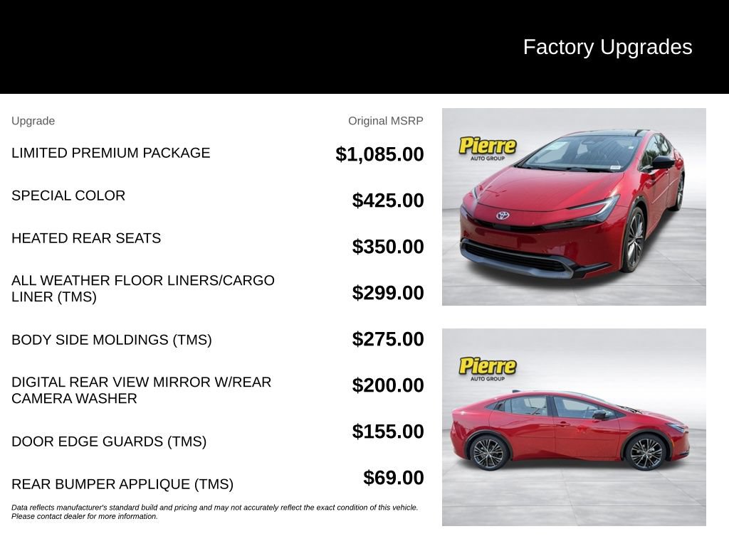 Used 2024 Toyota Prius Limited w/ Limited Premium Package FWD image 13