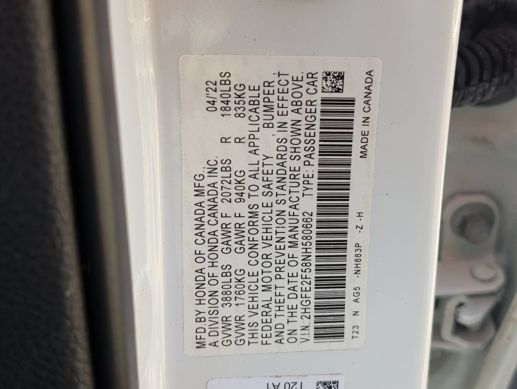 Used 2022 Honda Civic Sport image 35