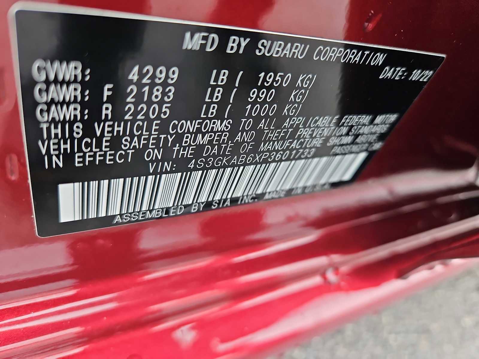 Used 2023 Subaru Impreza 2.0i image 28