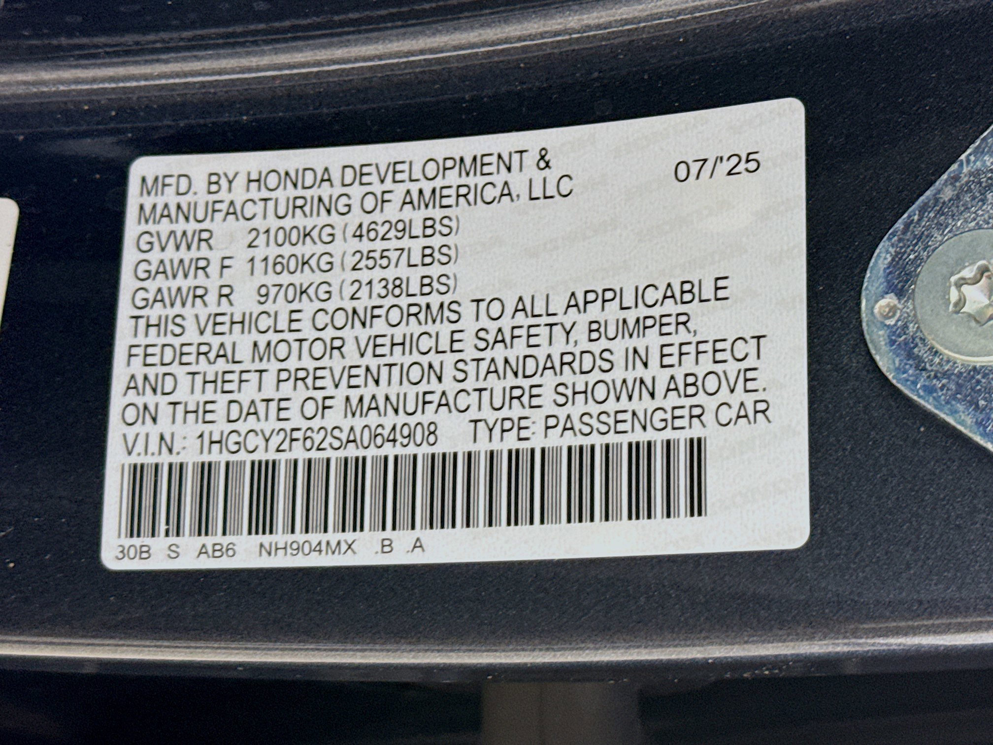 Certified 2025 Honda Accord EX-L image 38