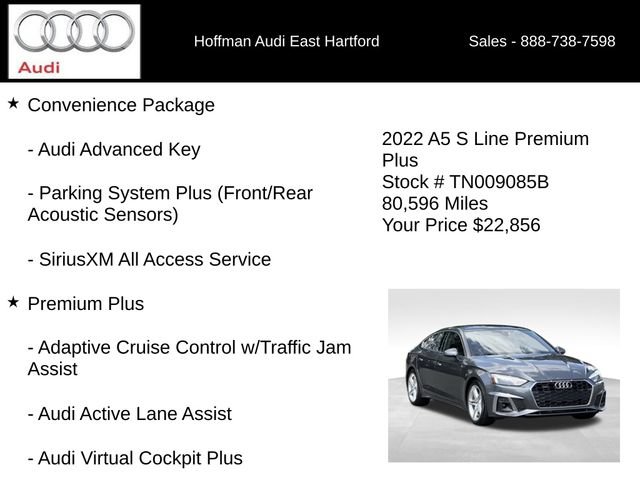 Used 2022 Audi A5 2.0T Premium Plus w/ Premium Plus AWD/4WD image 12