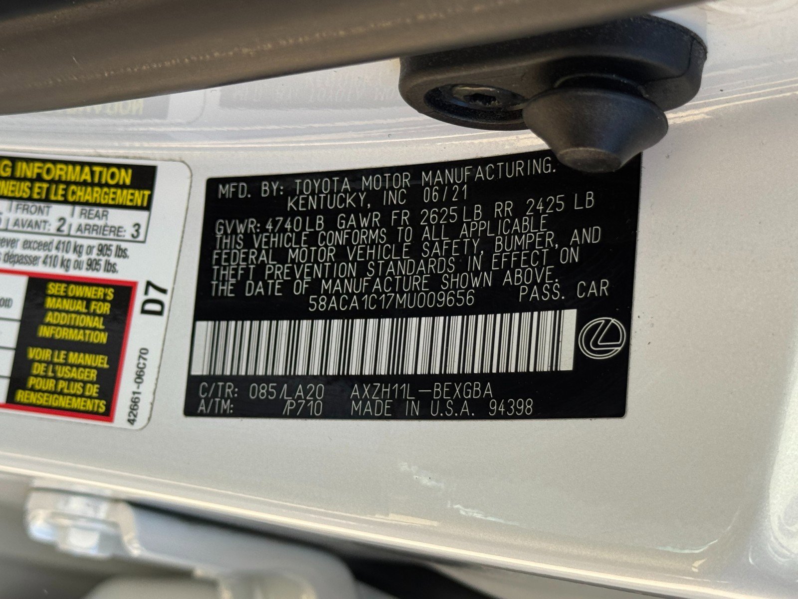 Used 2021 Lexus ES 300h w/ Accessory Package 2 FWD image 42