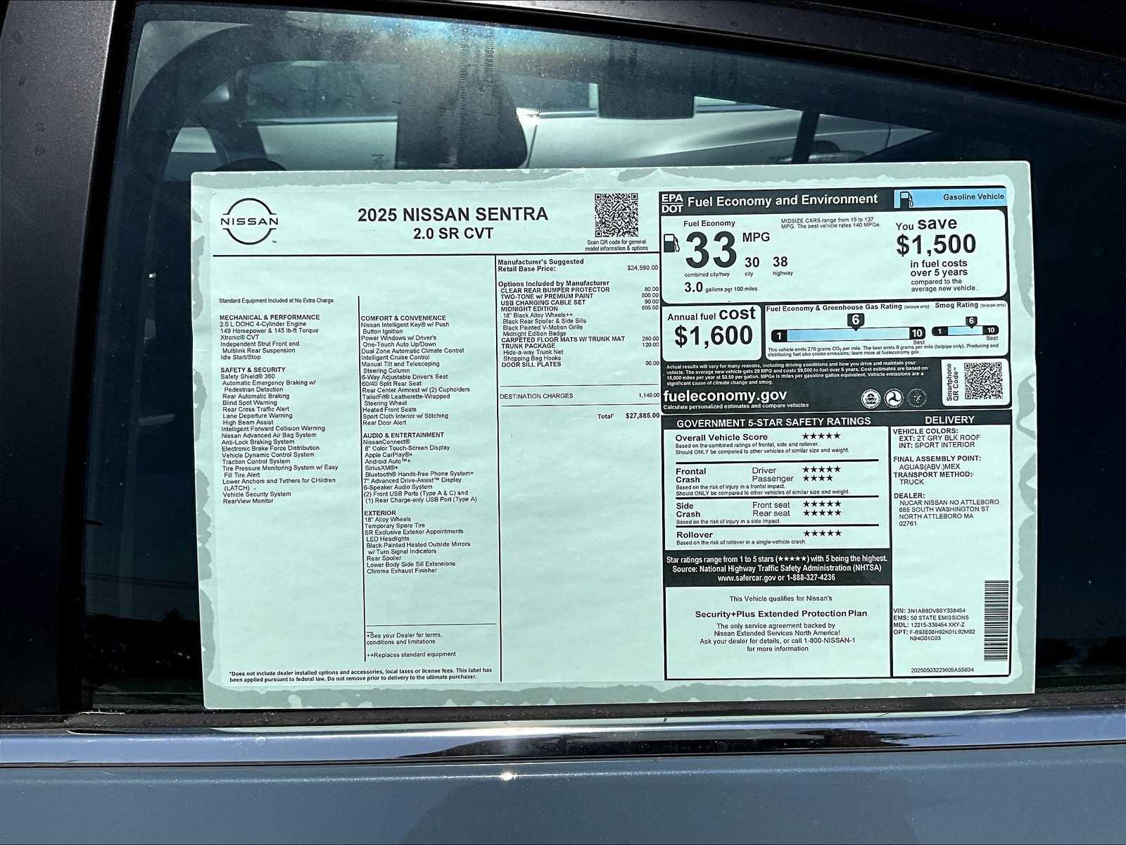 New 2025 Nissan Sentra SR w/ Midnight Edition image 17