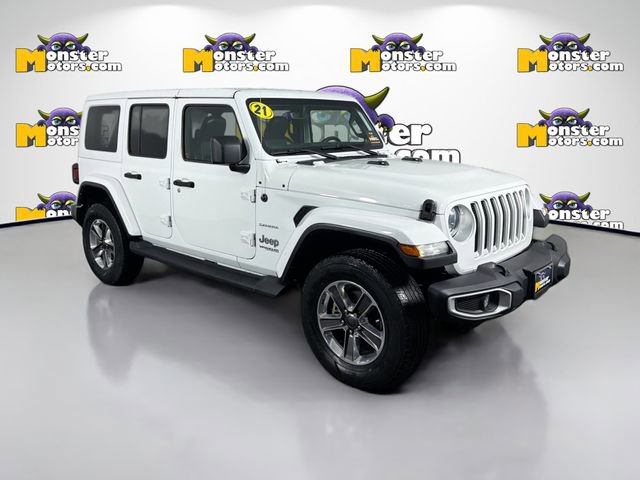 Used 2021 Jeep Wrangler Unlimited Sahara w/ Uconnect 4C Nav & Sound Group image 3