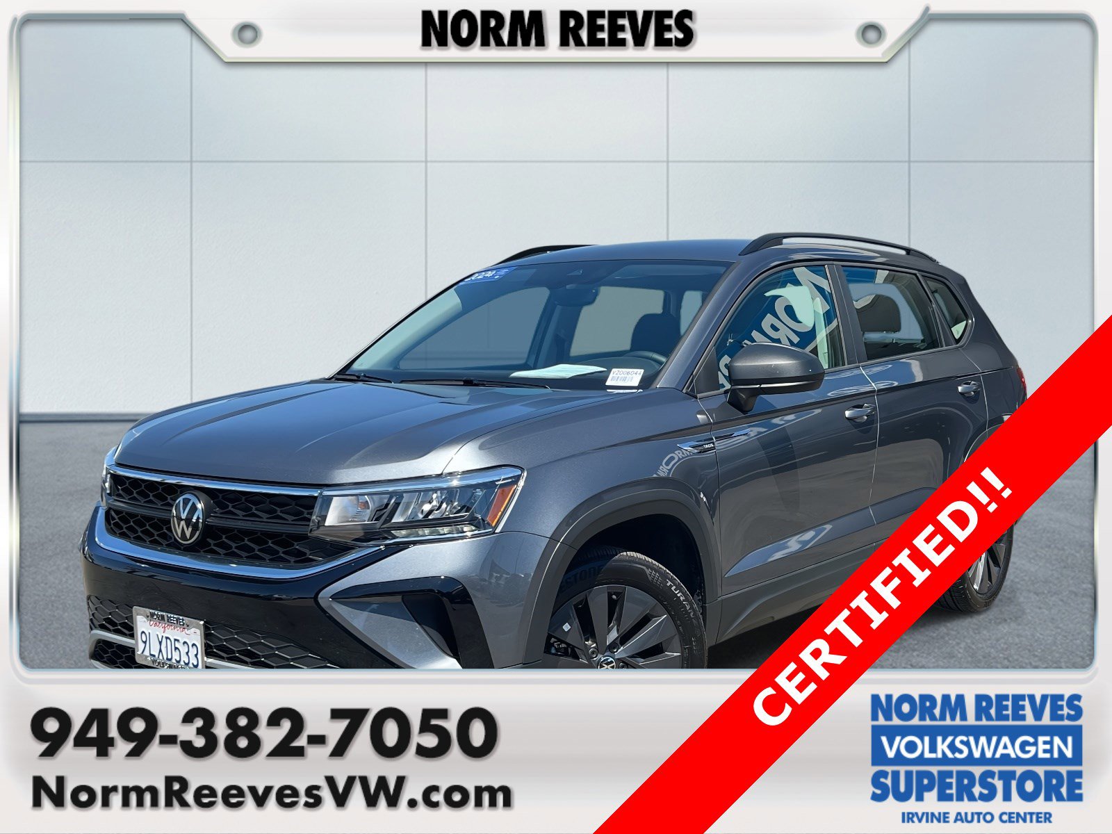 Certified 2024 Volkswagen Taos S