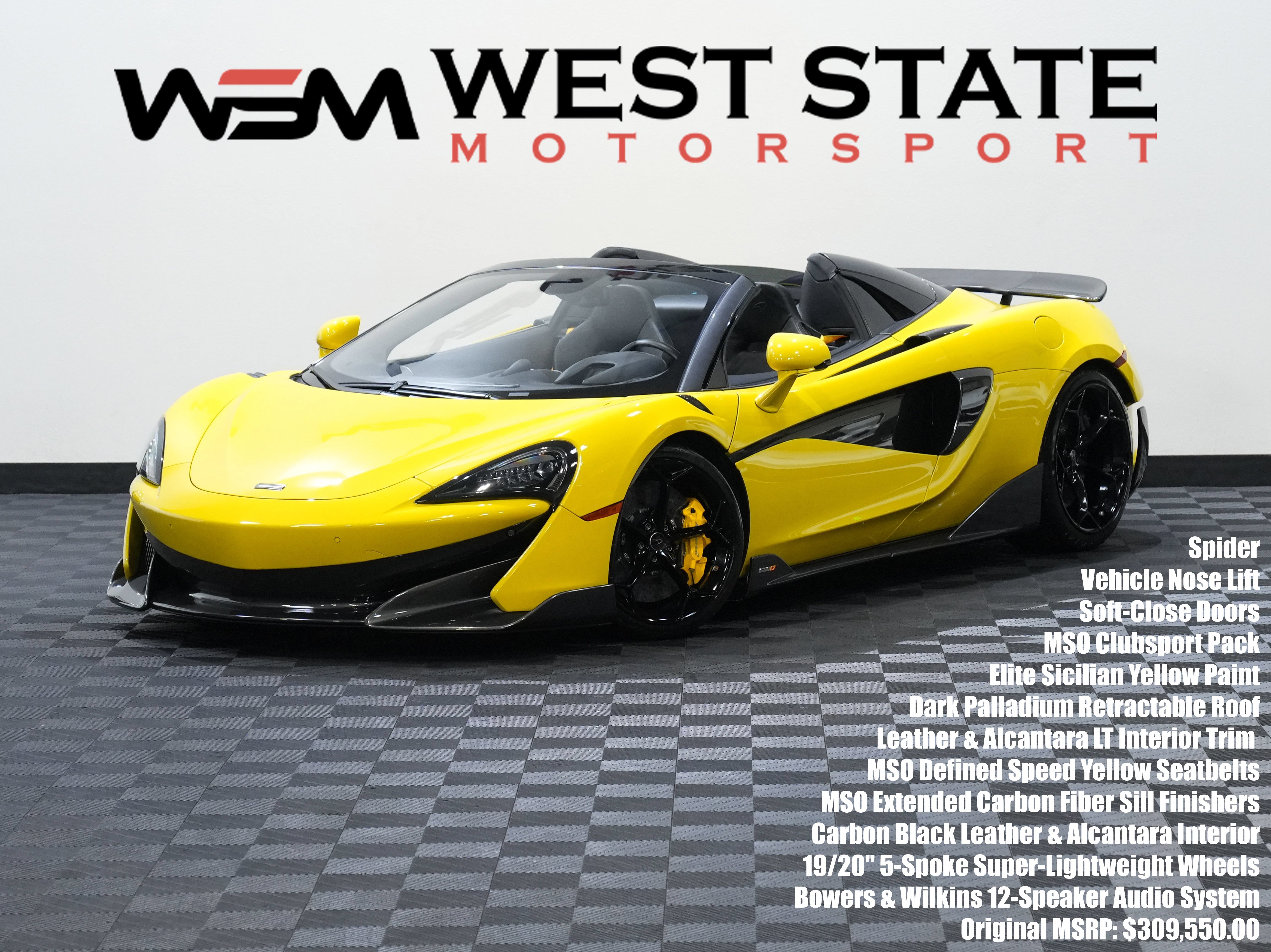 Used 2020 McLaren 600LT Spider RWD image 1