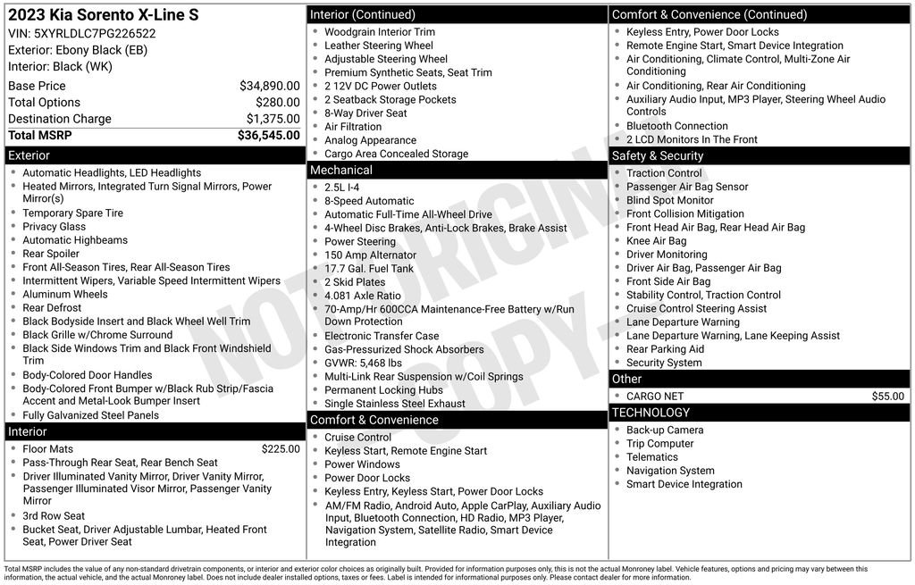 Used 2023 Kia Sorento S image 5