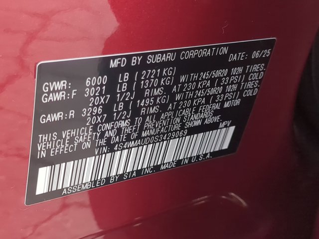 Certified 2025 Subaru Ascent Touring w/ Popular Package #2 image 27