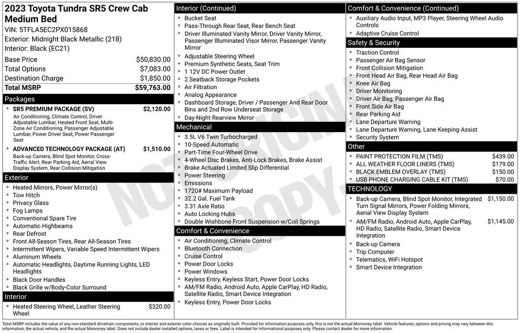 Used 2023 Toyota Tundra SR5 w/ SR5 Premium Package image 6