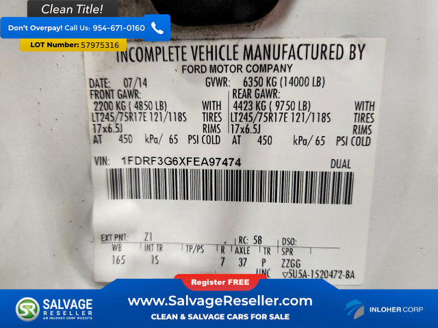 Used 2015 Ford F350 XL RWD image 16