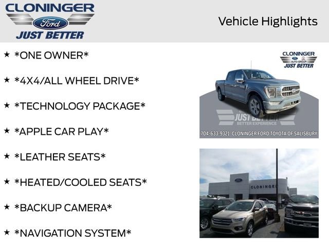 Used 2023 Ford F150 Platinum w/ Equipment Group 701A High image 4