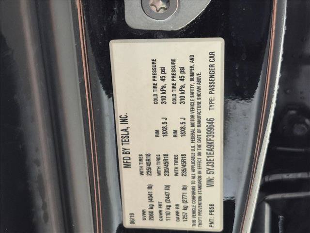 Used 2019 Tesla Model 3 Mid Range RWD image 15