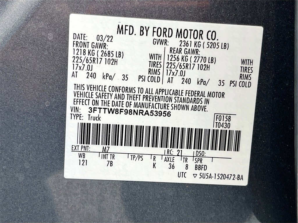 Used 2022 Ford Maverick XLT w/ Equipment Group 300A Standard image 29