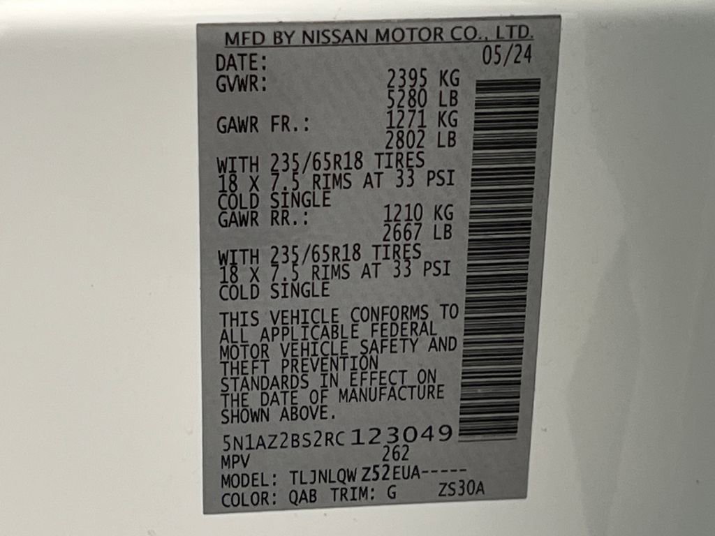 Used 2024 Nissan Murano SV AWD/4WD image 70